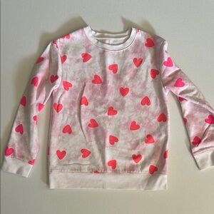 Pink Heart Kids Sweatshirt